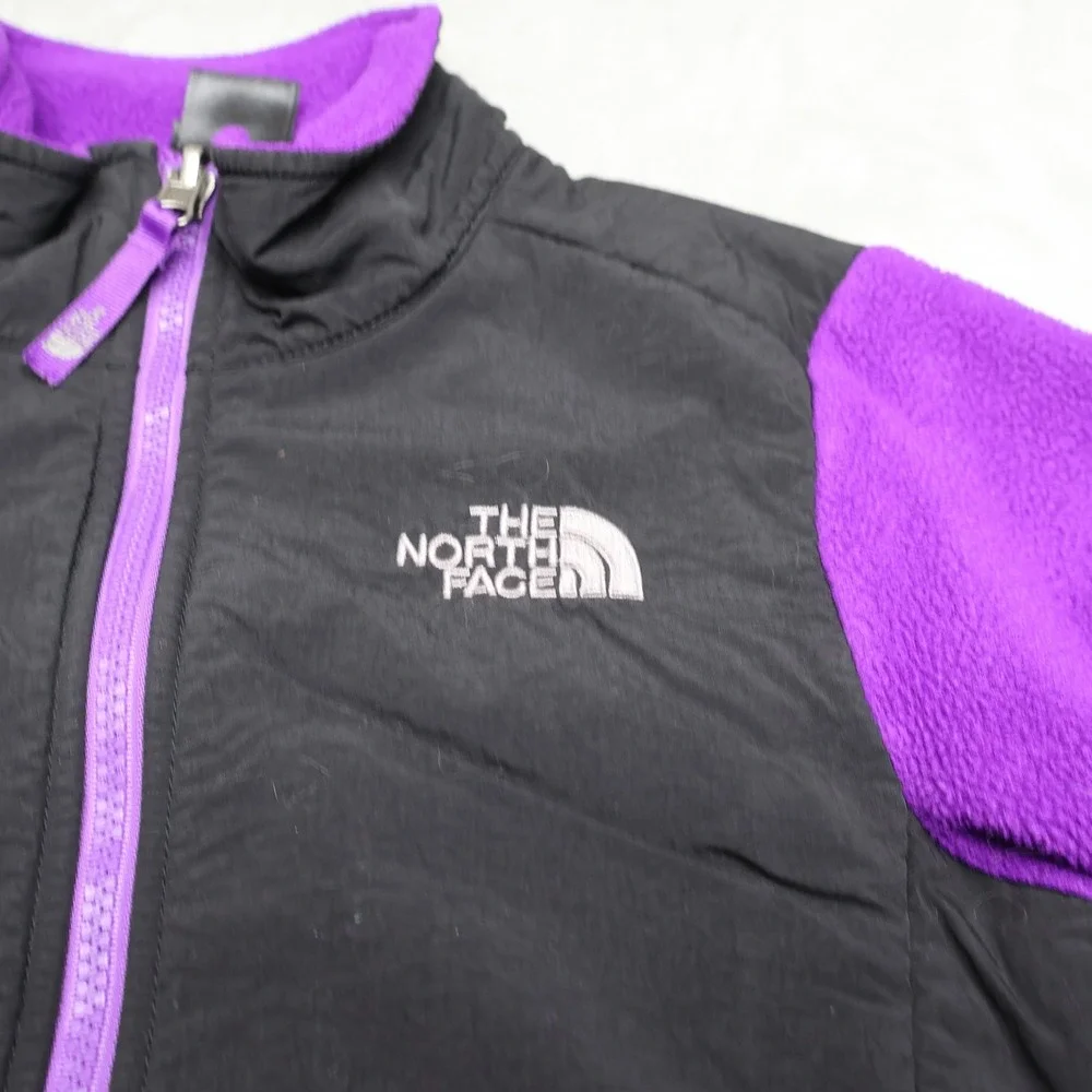 North Face Jacket Girls Small 7/8 Purple Polartec Denali Fleece Outdoor Hiking